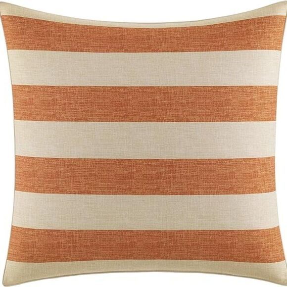 Tommy Bahama Palmiers Cotton Canvas European Sham - Apricot - Picture 3 of 3